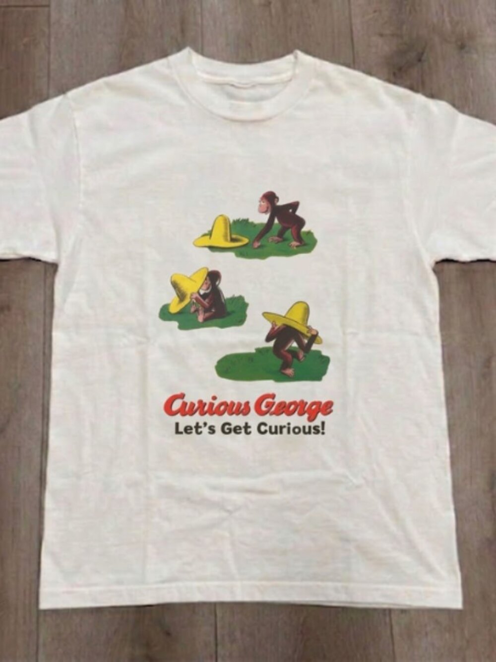 Vintage Style Curious George Graphic Tee - "Let's Get Curious" Unisex T-Shirt